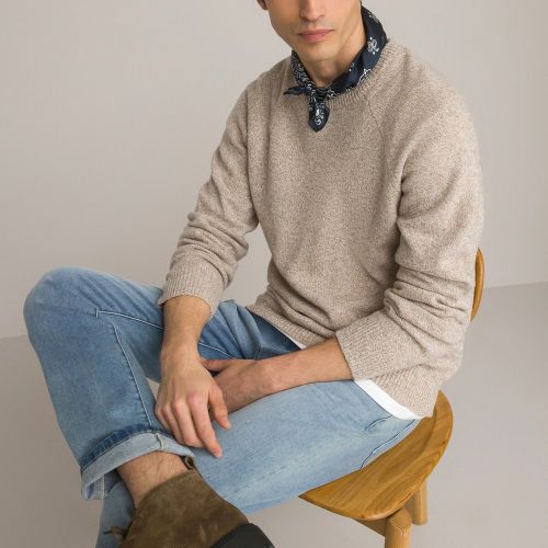 Pull col rond lambswool, made in Europe - LA REDOUTE COLLECTIONS - Modalova