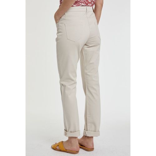 Pantalon droit en satin de coton - BURTON OF LONDON - Modalova