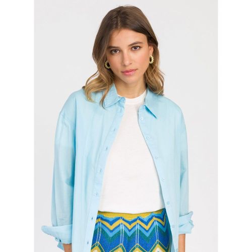 Chemise unie en coton SOANNA - AN'GE - Modalova