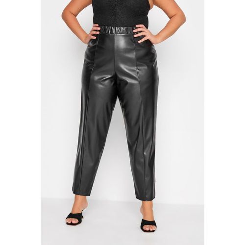 Pantalon effet cuir coupe fuselée - YOURS CLOTHING - Modalova