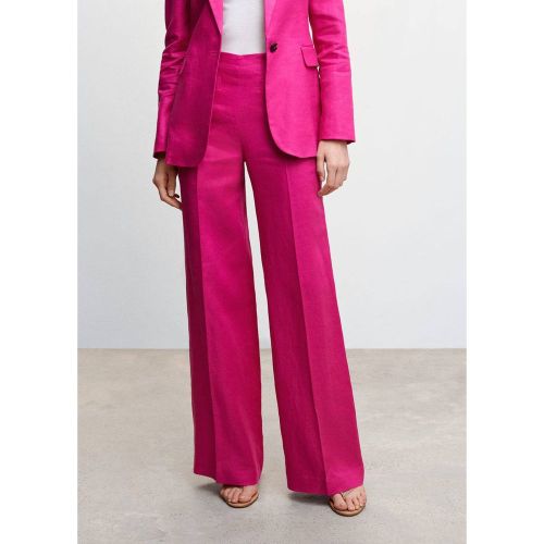 Pantalon de costume en lin - Mango - Modalova
