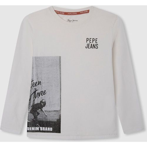 T-shirt manches longues imprimé - Pepe Jeans - Modalova