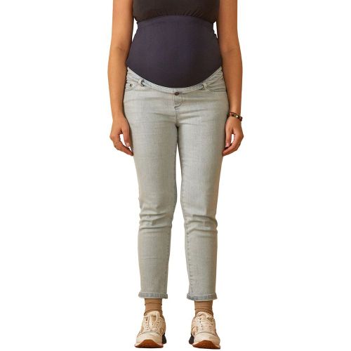 Jean droit 7/8ème de grossesse bandeau sans couture - VERTBAUDET - Modalova