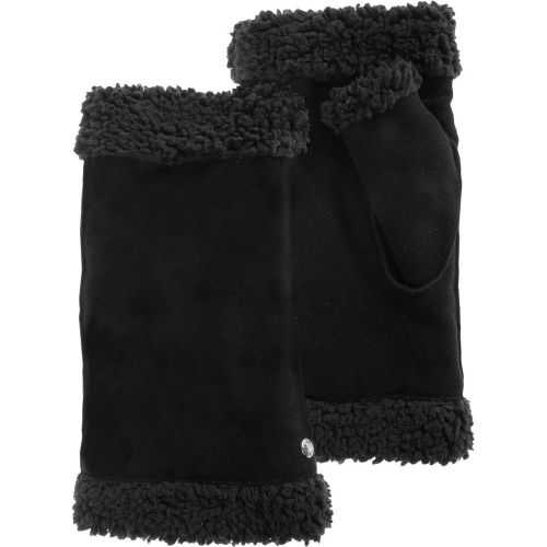 Mitaines cuir de chèvre velours - doublées fausse fourrure - Isotoner - Modalova