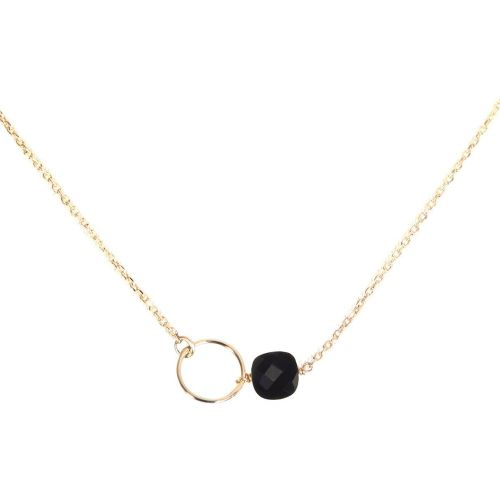 Collier doré à l' fin onyx FIDJI - CAROLINE NAJMAN - Modalova
