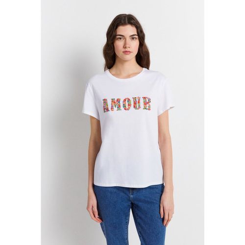ALMA - Tee-shirt brodé "Amour" - Gerard Darel - Modalova