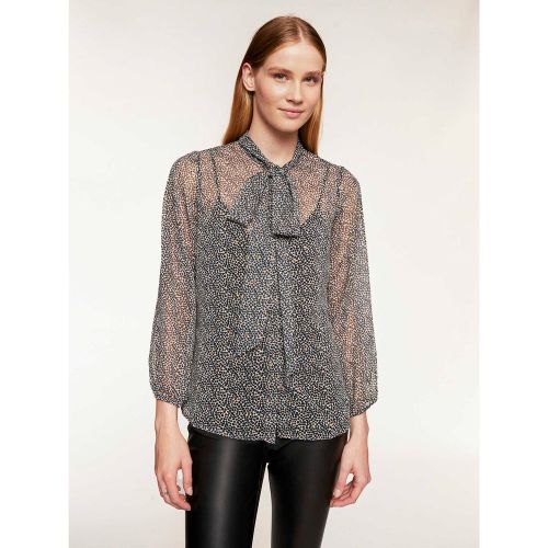Chemise avec nœud à motif tacheté - MOTIVI - Modalova
