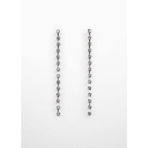 Boucles d'oreilles pendantes cristaux - Mango - Modalova