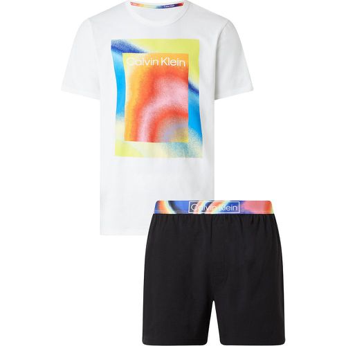 Pyjashort bas ceinture imprimée - Calvin Klein Underwear - Modalova