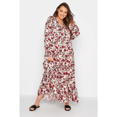Robe manches longues floral - YOURS CLOTHING - Modalova