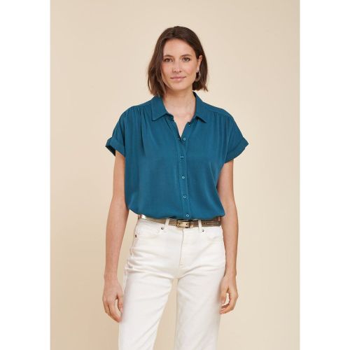 Chemise unie manches courtes - LA FEE MARABOUTEE - Modalova