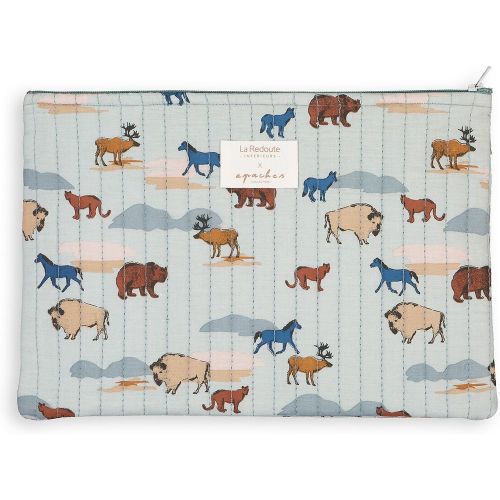 Pochette de voyage coton, Terre Sauvage - APACHES X LA REDOUTE INTERIEURS - Modalova