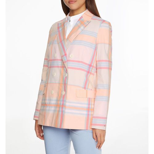Veste croisée à carreaux - Tommy Hilfiger - Modalova