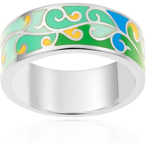 Bague en argent 925 et laque - NOÏA - Modalova