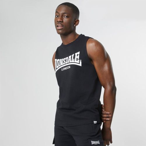 T-shirt sans manches coupe régulière en coton - Lonsdale - Modalova