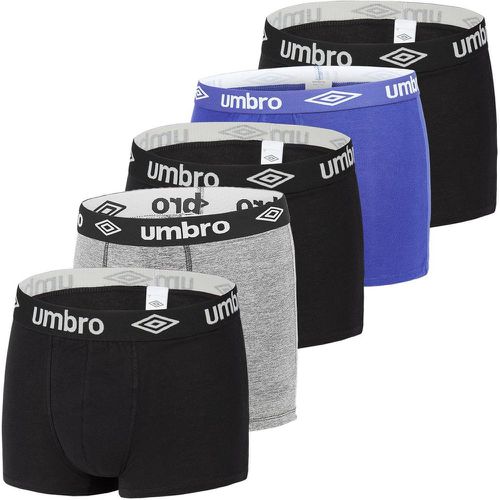 Boxers coton uni lot de 5 - Umbro - Modalova