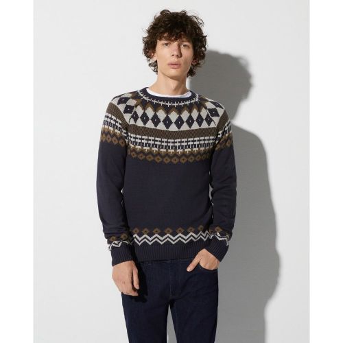 Pull jacquard col rond - EASY WEAR - Modalova