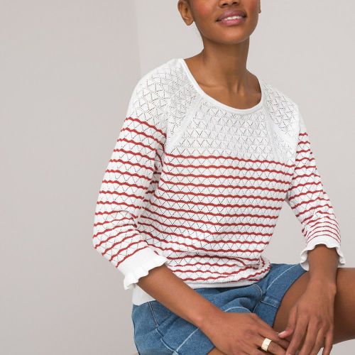 Pull marinière en pointelle fabriqué en Europe - LA REDOUTE COLLECTIONS - Modalova