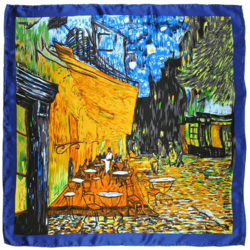 Carré de soie Van Gogh Café de nuit - SILKART - Modalova