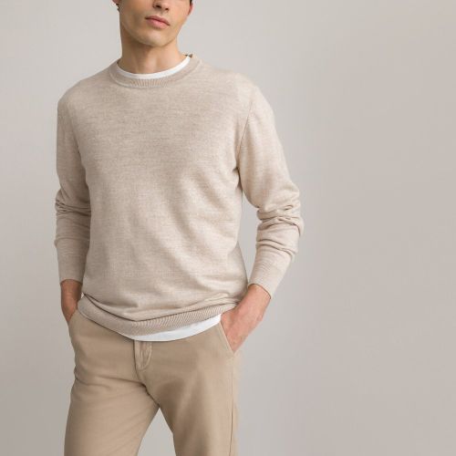 Pull col rond en mérinos, made in Europe - LA REDOUTE COLLECTIONS - Modalova
