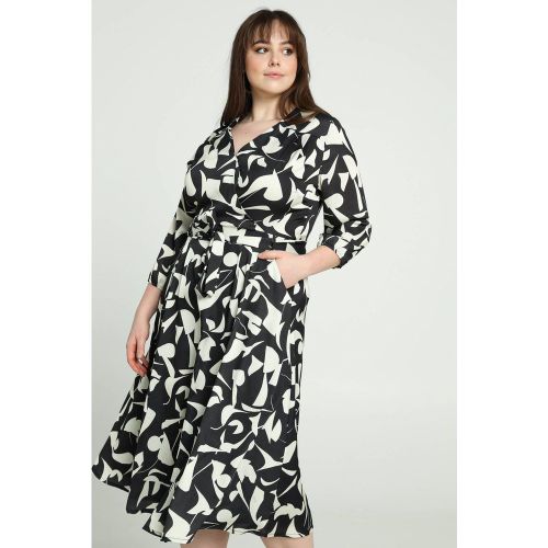 Robe longue portefeuille à imprimé graphique - PROMISS - Modalova