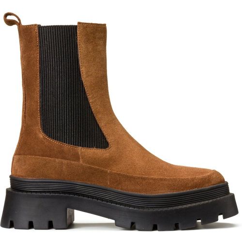 Boots en cuir, semelle crantée - LA REDOUTE COLLECTIONS - Modalova