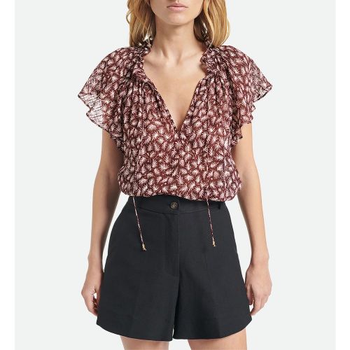 Blouse col v AVA, manches courtes - VANESSA BRUNO - Modalova