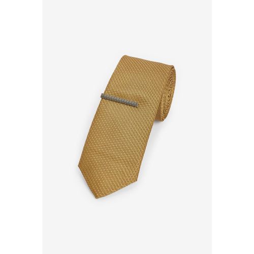 Cravate texturée avec pince à cravate - Next - Modalova