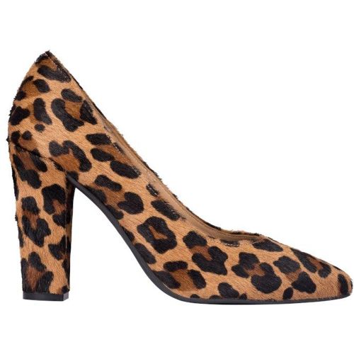 Escarpins léopard bout pointu talon haut carré RUBY - Chaussures petites pointures - MZ MADE FOR PETITE - Modalova