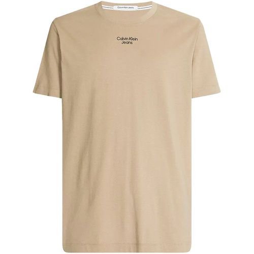 T-shirt coton biologique col rond - Calvin Klein - Modalova