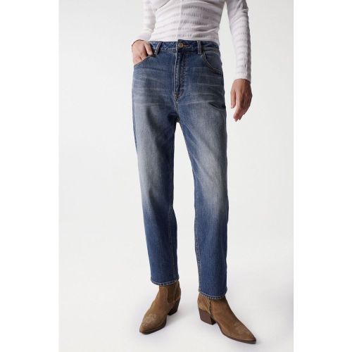 Jean Boyfriend Cropped Slim Boyfriend - Salsa - Modalova