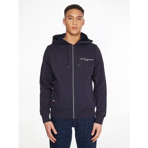Sweat zippé à capuche doublé fausse fourrure - Tommy Hilfiger - Modalova