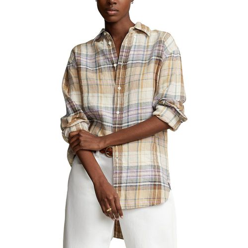 Chemise à carreaux en lin, manches longues - Polo Ralph Lauren - Modalova