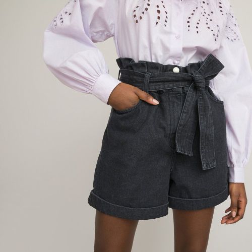 Short paperbag en denim - LA REDOUTE COLLECTIONS - Modalova