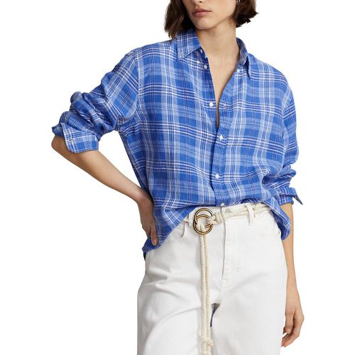 Chemise en lin à carreaux, manches longues - Polo Ralph Lauren - Modalova