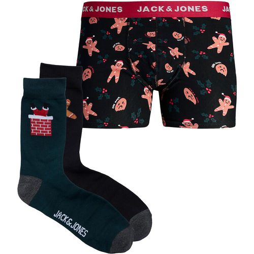 Coffret cadeau : 2 paires de chaussettes + 1 boxer - jack & jones - Modalova