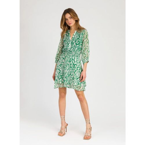 Robe courte ajustée et imprimée ORMAND - AN'GE - Modalova
