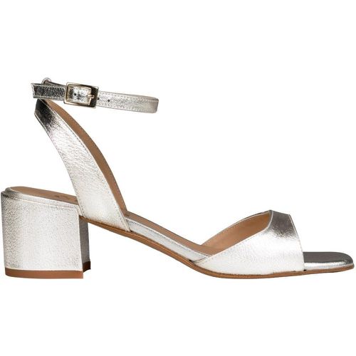 Sandales à bride talon carré cuir metallisé LANITA - chaussures petites pointures - MZ MADE FOR PETITE - Modalova