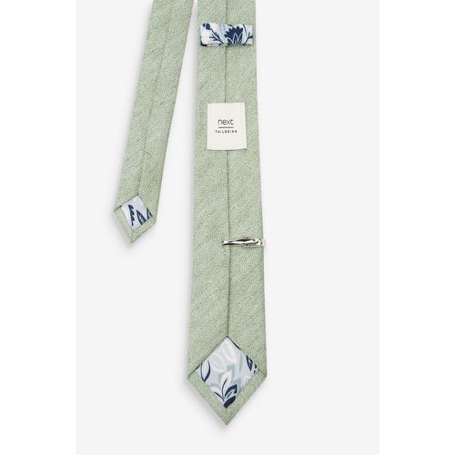 Cravate texturée et pince à cravate - Next - Modalova