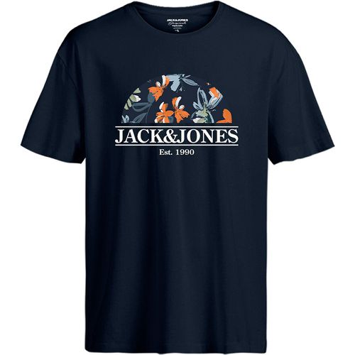 T-shirt col rond Jorflower - jack & jones - Modalova