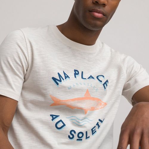 T-shirt col rond manches courtes pur coton - LA REDOUTE COLLECTIONS - Modalova