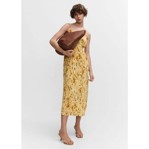 Robe texture dos croisé - Mango - Modalova