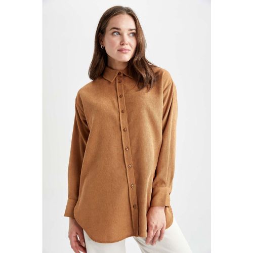 Chemise col italien longues - DEFACTO - Modalova