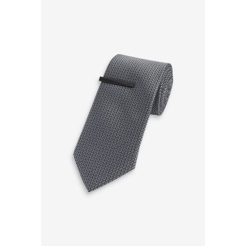 Cravate texturée avec pince à cravate - Next - Modalova