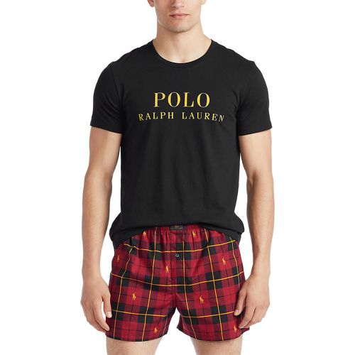 Coffret pyjashort bas imprimé à carreaux - Polo Ralph Lauren - Modalova