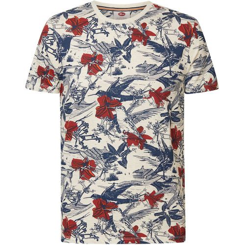 T-shirt col rond imprimé floral - PETROL INDUSTRIES - Modalova