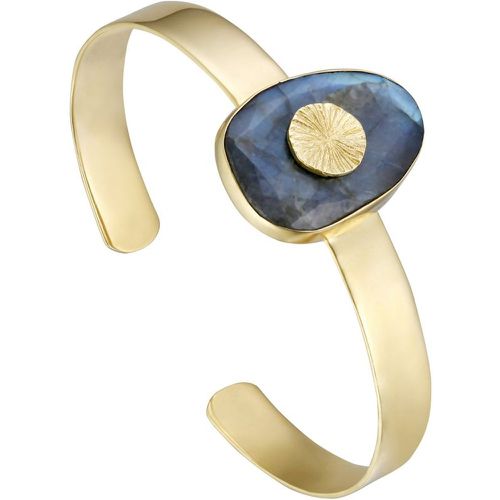 Bracelet manchette Intemporels, Labradorite, Ø60mm - CLIO BLUE - Modalova