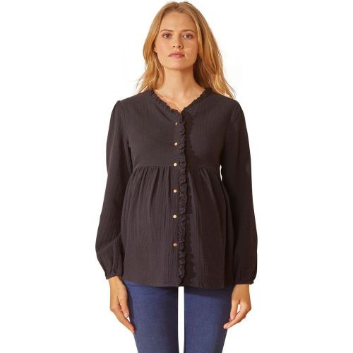 Blouse gaze de coton de grossesse et d'allaitement - VERTBAUDET - Modalova