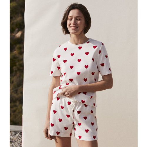 Pyjashort imprimé coeur - PETIT BATEAU - Modalova