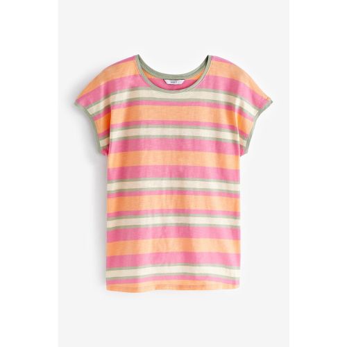 T-shirt flambé manche courte col ras du cou - Next - Modalova